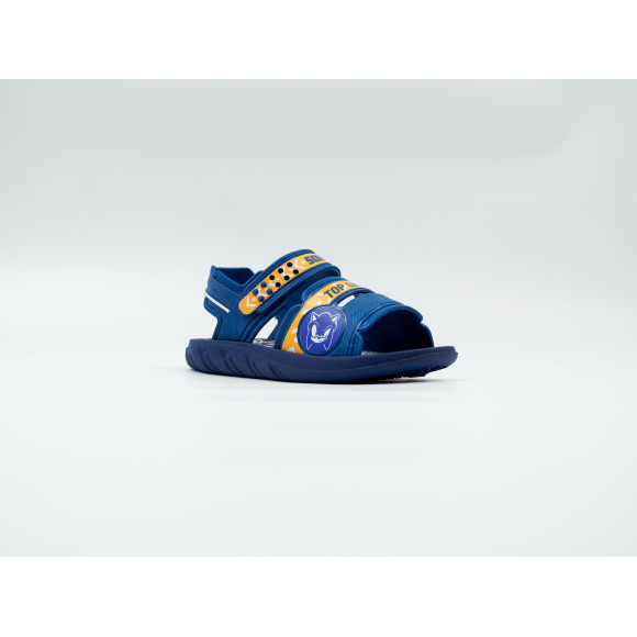 Sandália Infantil Sonic Mask Azul/Amarelo