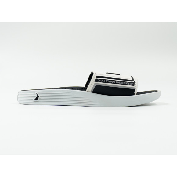 Chinelo Rider Pump Slide Branco