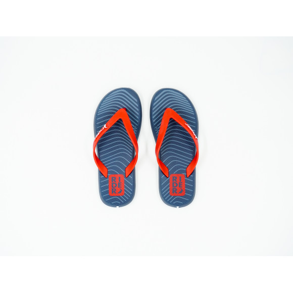 Chinelo De Dedo Rider R1 Style Azul/Vermelho