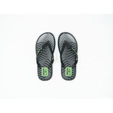 Chinelo De Dedo Rider R1 Style Preto/Verde